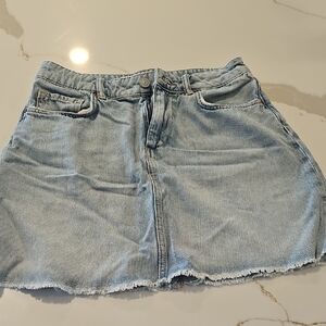 All Saints Light Blue Mini Skirt